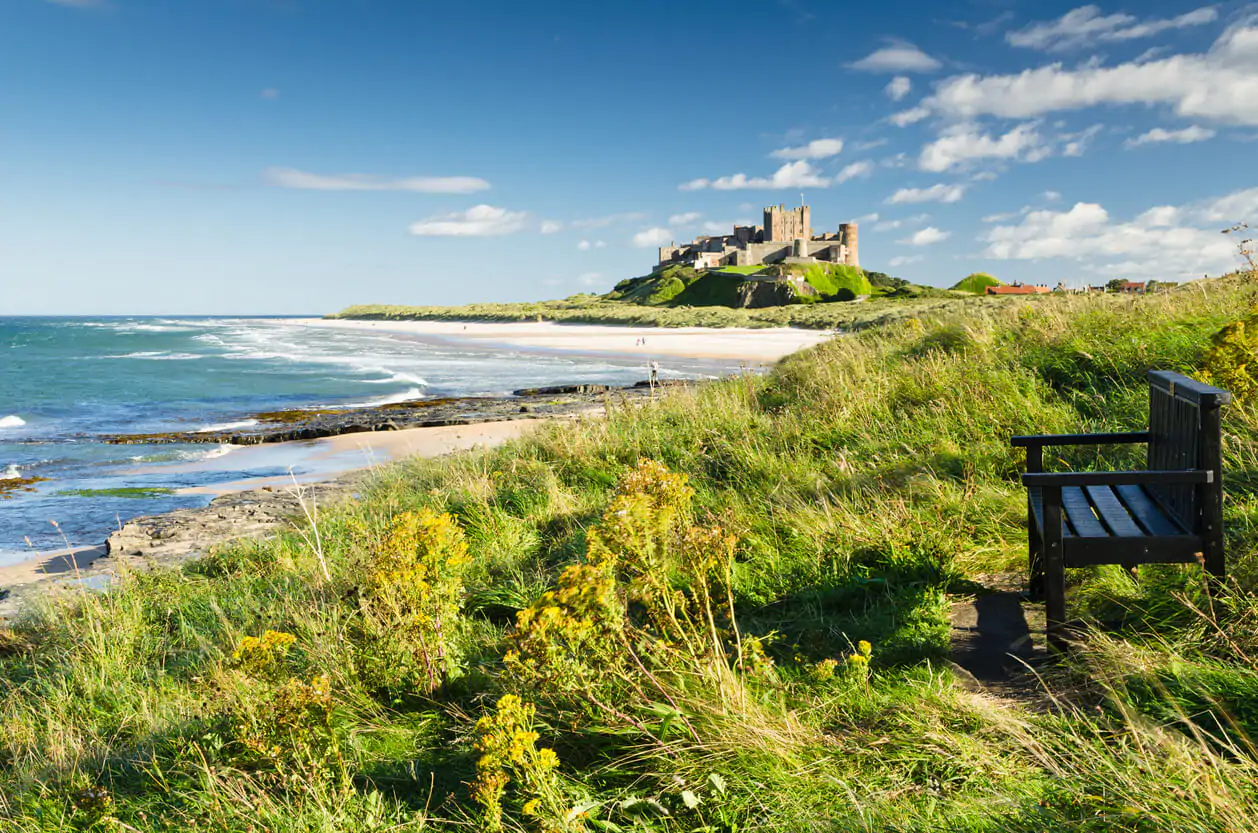 Bamburgh Castle in Northumberland