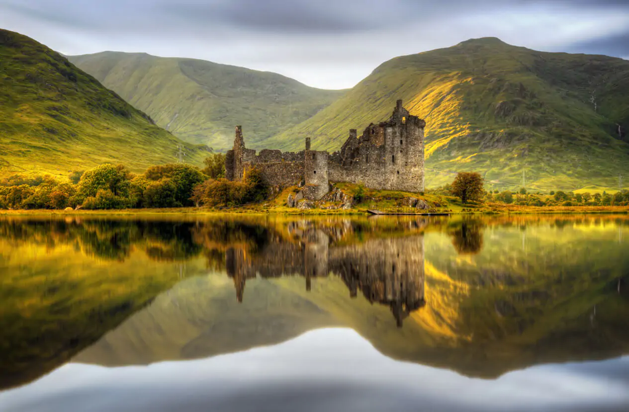 Kilchurn Castle in Loch Awe Scotland