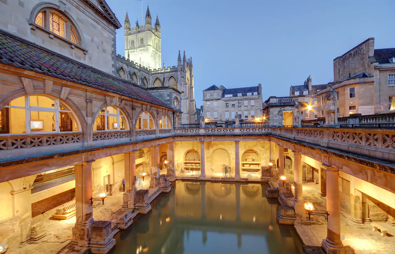 Bath - view over the Roman Bath