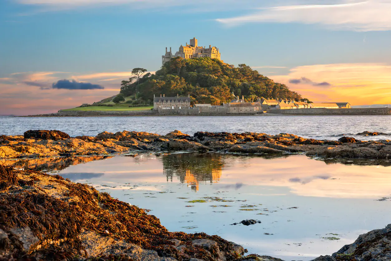 St Michael's Mount Island in Cornwall