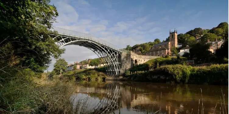 an image of the bridge at Ironbridge Gorge, Shropshire, a World Heritage Site