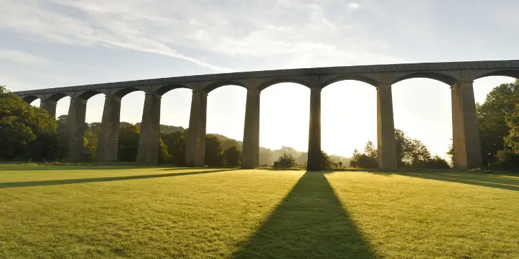 an image of Pontcysyllte Aqueduct, part of a World Heritage Site in Wales