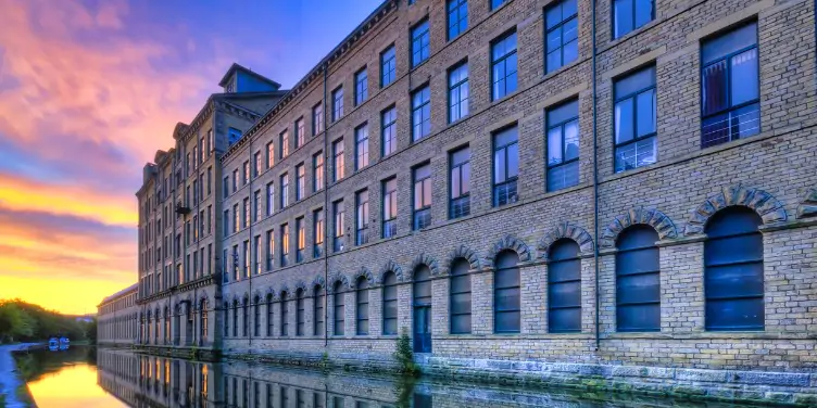 an image of Salts Mill, part of a World Heritage Site in Bradford