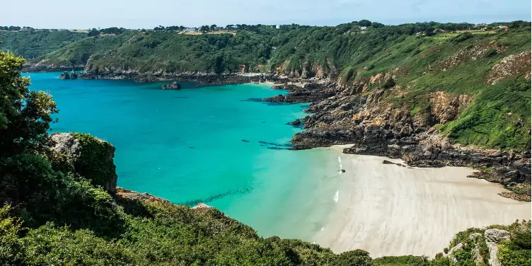 Moulin Huet Bay in Guernsey