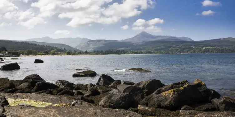 View of Brodick Bay in Isle of Arran