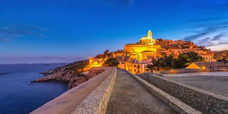 Dalt Vila at night