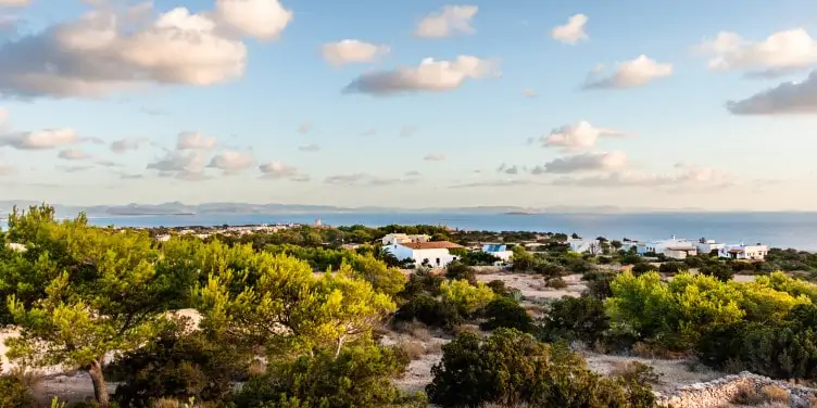 Landscape view of Formentera