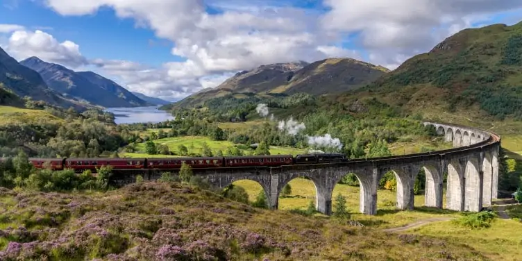 Glenfinnan Railway Viaduct in Scotland