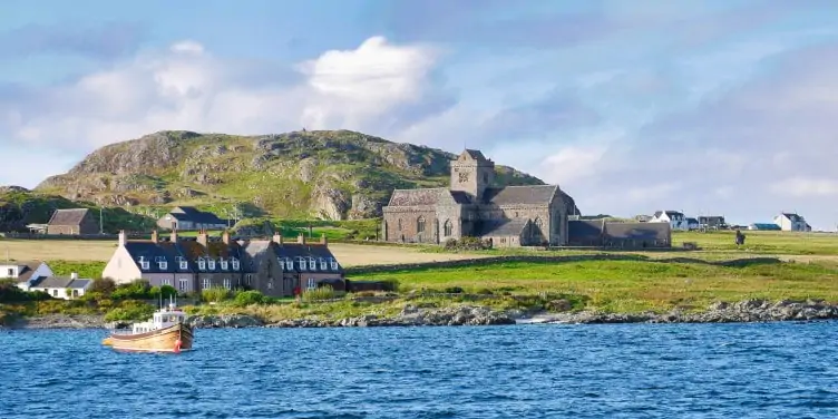View of Iona Abbey on the Isle of Iona