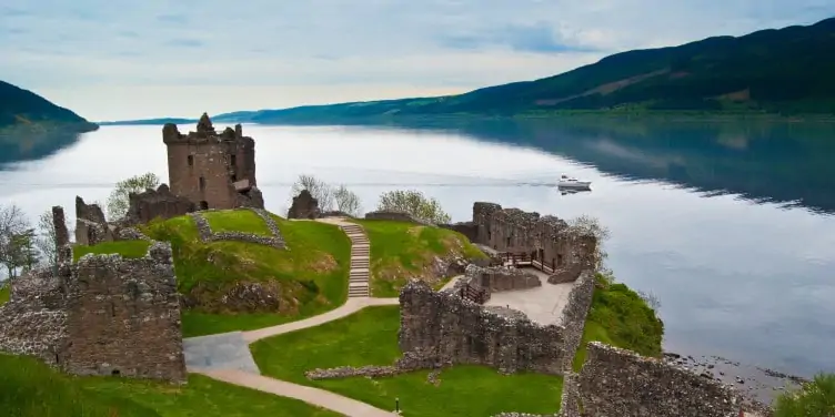 Urquhart Castle overlooking Loch Ness