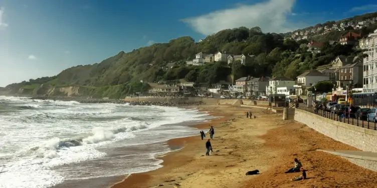 Town of Ventnor in the Isle of Wight