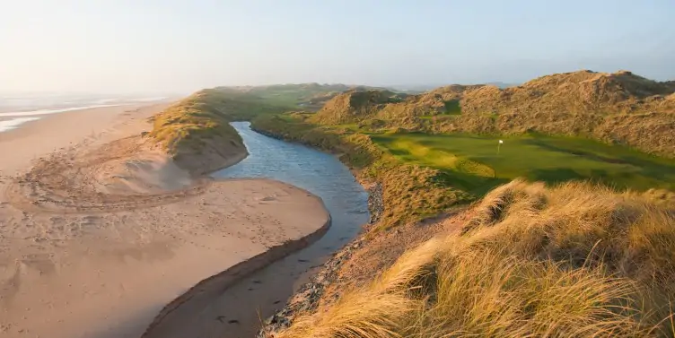 Sunrise view of 3rd hole on Trump's International golf course