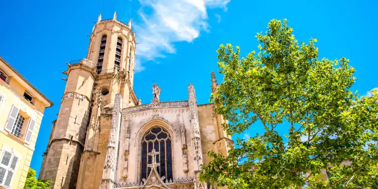 Saint Sauveur gothic cathedral in Aix-en-Provence in France