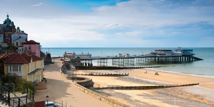 View of the promenade and pier at Cromer, Norfolk