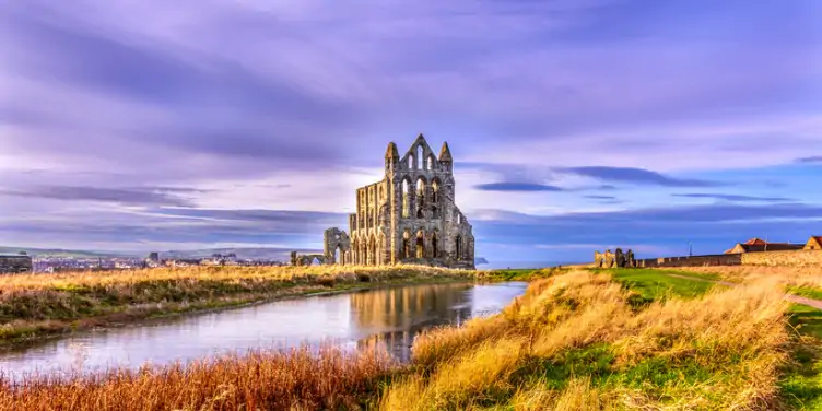 an image of the Whitby Abbey Ruins in Yorkshire