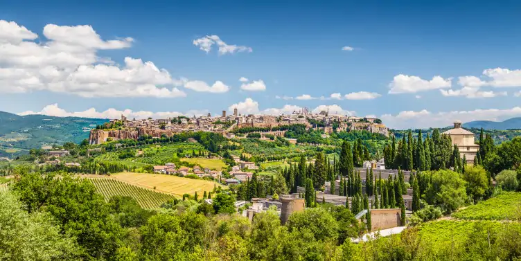 Beautiful view of the old town of Orvieto, Umbria, Italy