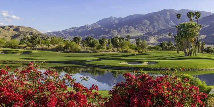 Golf course in Palm Springs, California