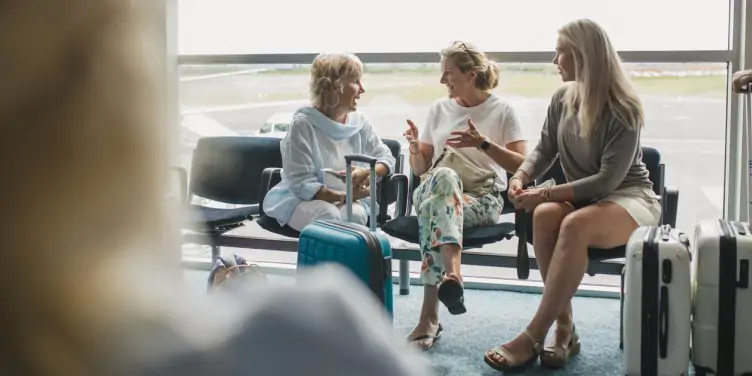 women in airport