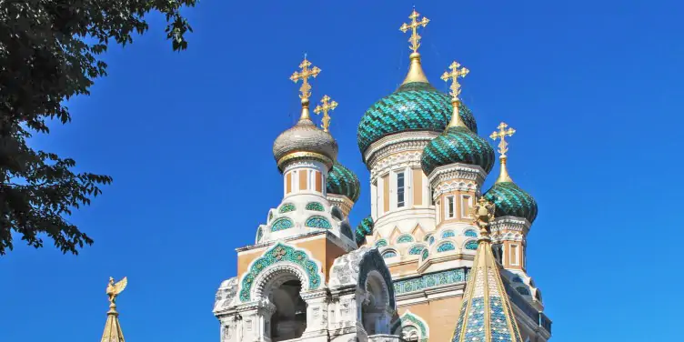 the Russian Orthodox Cathedral of Saint-Nicolas in Nice