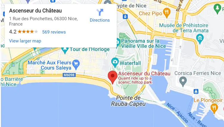 Map of Nice